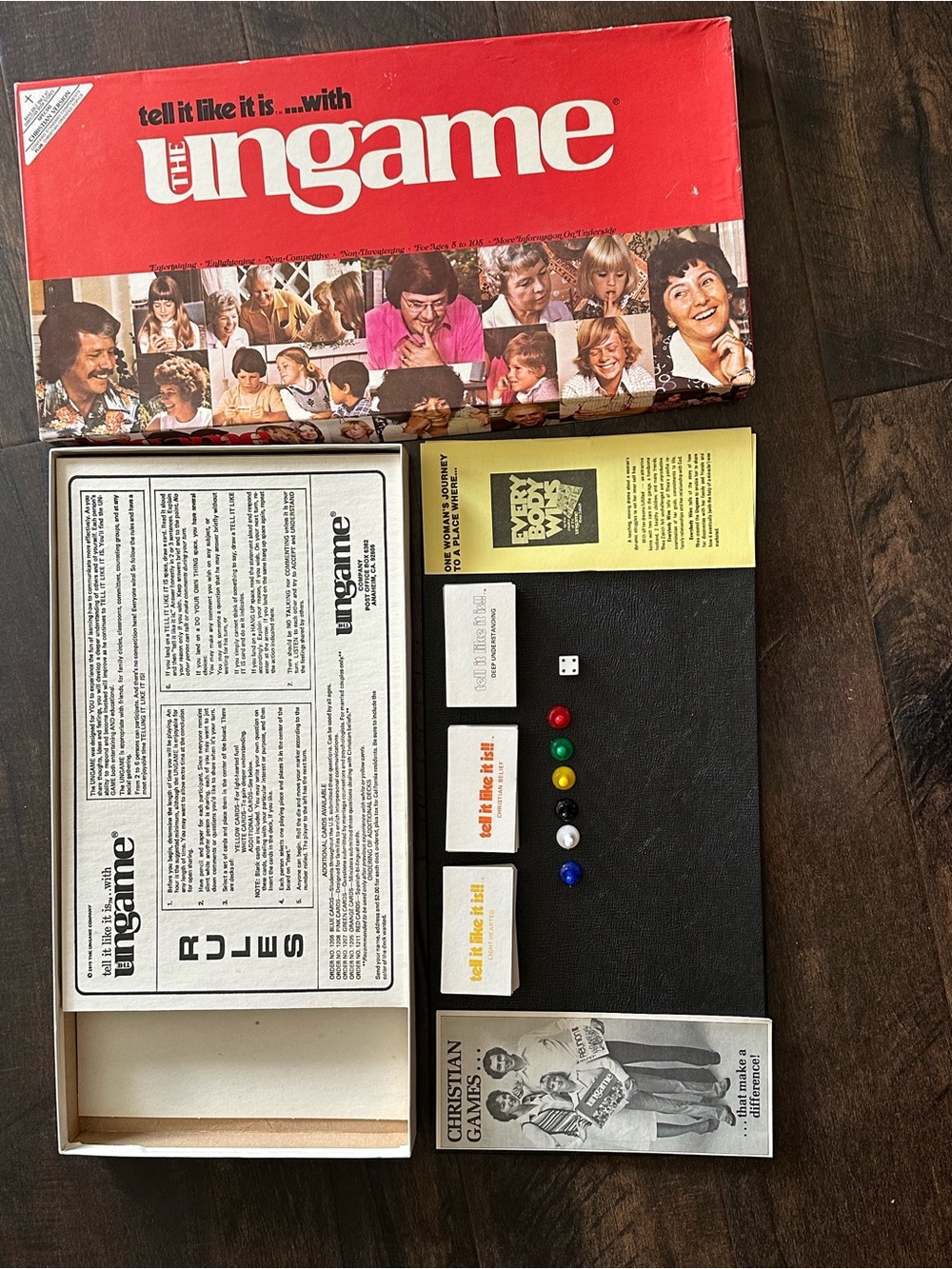 1975 The Ungame Christian Board Game